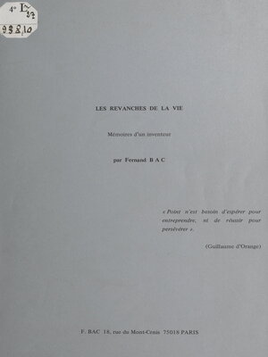 cover image of Les revanches de la vie